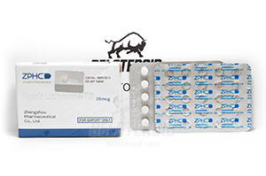 Thyroid Liothyronine (T3) (25 mcg/tab, 25 tab) от Zhengzhou Pharmaceutical Co (Китай) – цена, отзывы, где купить